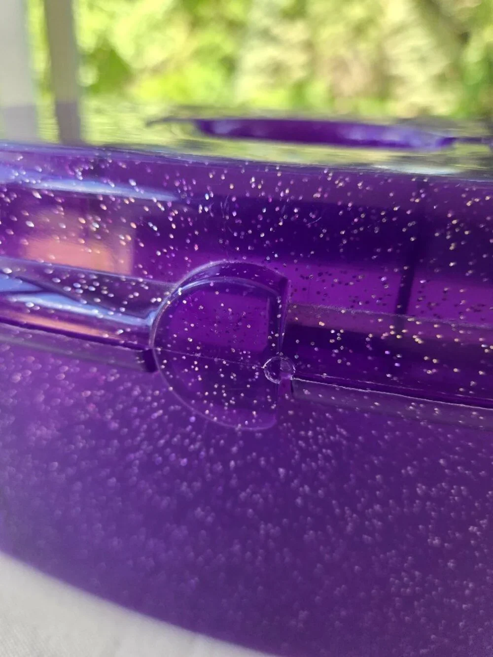 Caboodles Makeup Nails Case Purple Silver Glitter Metallics Jellies Millennial